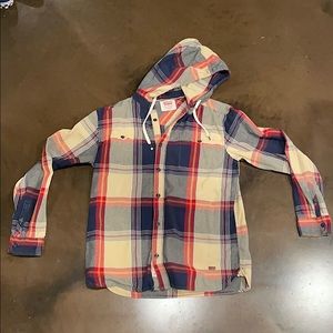 Levi’s Hooded flannel shirt